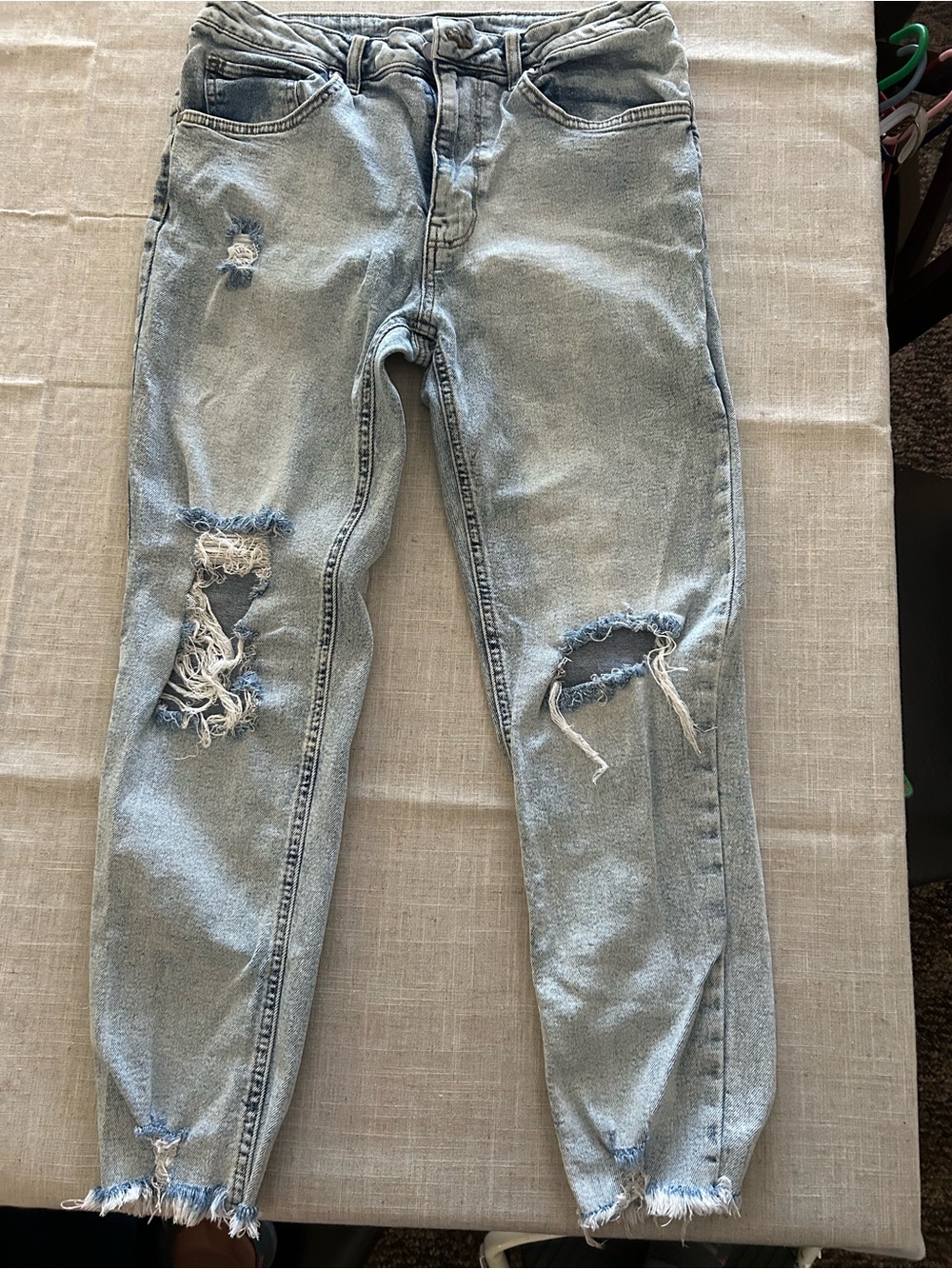 No Boundaries Light Blue Distressed Skinny Jeans